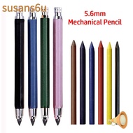 SUSAN Automatic Pencil, Metal 2B/4B/6B/8B Pencil Refill Mechanical Pencil, Creative 5.6mm Drawing Wr