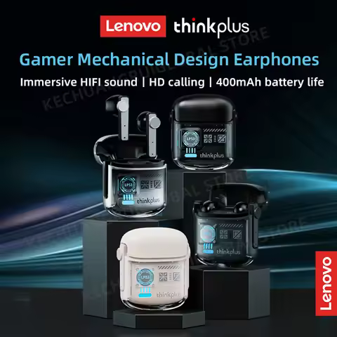 Lenovo LP53 Wireless Bluetooth 5.4 Earphones TWS Hifi Sound Earbuds Gaming Sports Headset Mechanical