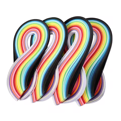 260pcs Rainbow Paper Quilling Strips Set Flower Gift Paper For Handmade Paper Decoration Craft DIY T