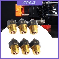 QUU Flexible Metal Coated Print Head Printers Nozzles for 3 3Pro MK8 Printers for Precise and Highly Speed Printing