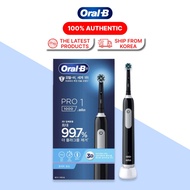 Oral-B PRO 1000 Black Electric Toothbrush Set - Rechargeable Rotating Teeth Care Kit