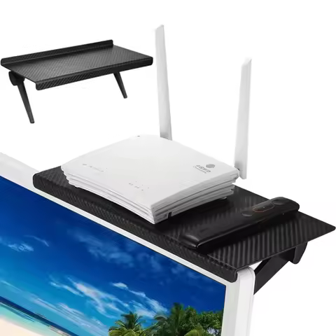 1PC Hot Selling Computer and TV Screen Storage Rack Wireless Router Set-top Box Rack No Perforated S