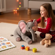 Musical Elephant Toy: Animated Ears & Songs, Soft Plush Electric Gift for Kids