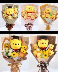 #winnie the Pooh 未搵到心儀花？齊全Winnie the Pooh小熊維尼花束 💐 開店以來，已售過百束🥳🫶🏻 #melody #kuromi 布丁狗 最齊全最方便！大熱十大款melo