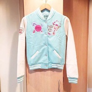 全新 LazyBone Cookie Lover 刺繡刷毛棒球外套 M