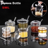 KOPIEWDX78JQ 1Pcs Seasoning Jars, Acrylic S/M/L Spices Bottles, Transparent with Spoon  Powder Stora