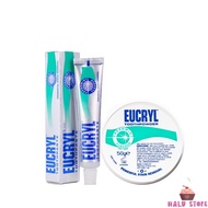 [GENUINE] Combo Eucryl Toothpaste 62g + Eucryl Teeth Whitening Powder 50g Super Bright White - UK