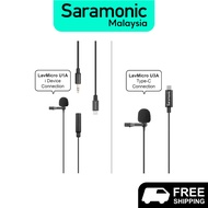 Saramonic LavMicro U1A(i Device)/U3A(Type-C) Omnidirectional Lavalier Microphone. i Device Or Type-C