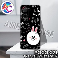 AC55/Case poco C71/GIRL'S Motif/softcase poco C71/casing poco C71/silicone poco C71