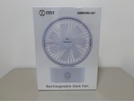 ITFIT by Samsung C&amp;T Rechargeable Desk Fan 無線搖頭座枱風扇