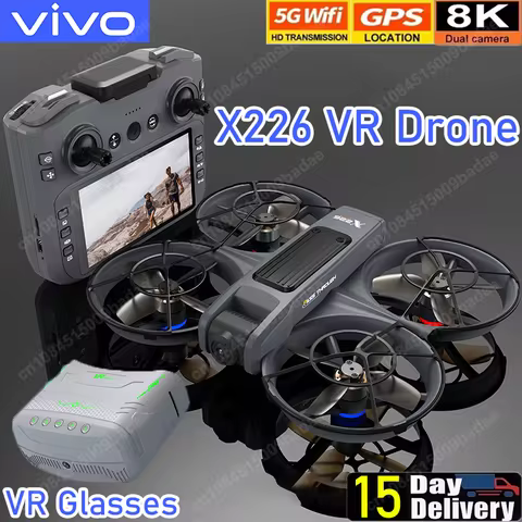 VIVO NEW Drone X226/X226VR Drones 8K Profession HD Wide Angle Camera WiFi FPV RC Helicopter Large Sc