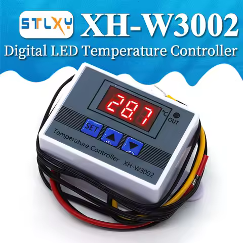 XH-W3002 220V /12V Digital LED Temperature Controller 10A Thermostat Control Switch Probe with water
