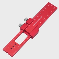 Precision Pocket Ruler Metal Slide Ruler Inch and MetricAluminum Woodworking Ruler with Slide Stop T