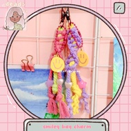 GANTUNGAN Smiley BAG CHARM/KEY CHAIN || Macrame hanger || Macrame ROPE BAG HANGER || Macrame CUTE KE