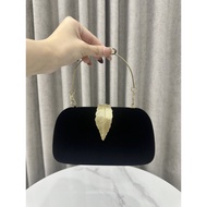 Velvet Dinner Bag Socialite Clutch Bag Suede Diagonally Across Party Bag Flash Diamond Women's Bag A