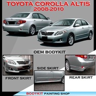 TOYOTA COROLLA ALTIS 2008-2010 FULLSET SKIRTING (FRONT SKIRT ,SIDE SKIRT, REAR SKIRT) PU GETAH BODYK