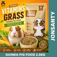 ZULPET JONSANTY Vitamins Grass Guinea Pig Food 2.5KG (5LB) | High Fiber Timothy Hay Formula | Vitami