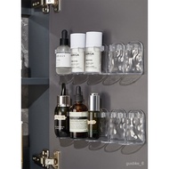 🚓Glacier Pattern Facial Cleanser Storage Rack Bathroom Mirror Cabinet Joint Row Storage Rack Toothpaste Holder Light Lux