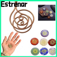 ESTRENAR Copper Palm Ring, Adjustable Handmade Spiral Palm Ring,  Jewelry Accessories Reiki Energy S