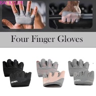 BACK2LIFE 1Pair Gym Half Finger Gloves, Anti-Slip Four Finger Anti-Slip Workout Gloves, Workout Gear