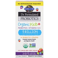 Garden of Life, Dr. Formulated Probiotics, Organic Kids +, Tasty Organic Berry Cherry, 30 Yummy Chewables