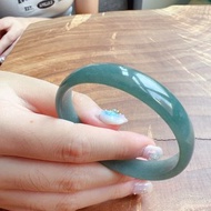 冰種藍水雪花棉翡翠手鐲 | 16圍 | 天然A貨翡翠 | 送禮