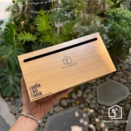 Wooden tissue box, smart paper slot, large size 215*110*88mm. HGA-PMV69