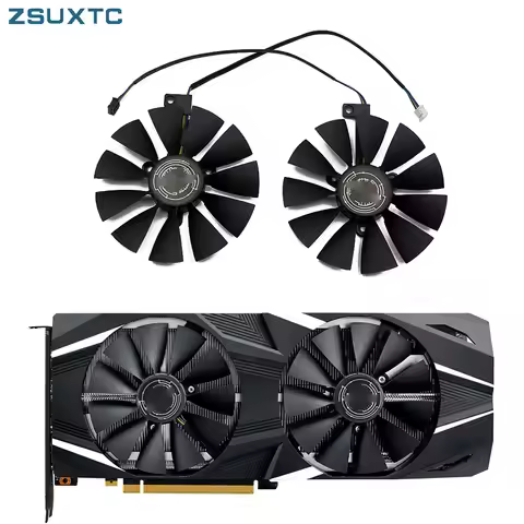 87mm FDC10U12S9-C 4Pin RTX 2060 2070 2080 DUAL Advanced OC Fans For ASUS GeForce RTX2080 RTX2070 GAM
