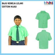 Falcon Short Sleeve/Baju Kemeja Lelaki COTTON (Green) 311G/EX