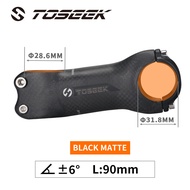 ECILY คาร์บอน MTB จักรยาน Stem 3K Matte Clamp 31.8มม. สำหรับ Mountain Road Bike Handlebar Stem ความย