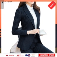 Blazer Suits Set Women Premium Naviu New Fashion Business Pants Suit Formal Slim Striped Blazer and 