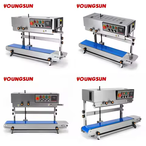 Brand For YOUNGSUN FR1000 SS Vertical Solid Ink Date Print Continuous Band Sealer Machine Plastic Fi