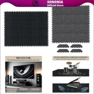 SONONIA 11.8x11.8" Felt Exercise Mats 20 x for Gym Protection Anti Slip Equipment Padding Wear Resis