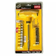 BHZ Screwdriver Wrench Set 24 in 1 Multifunction Shock Wrench Screwdriver Hammer T
