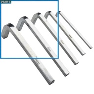 【1.15】 5Pcs L Shape Square Head Wrench Square Key 4 Point Wrench Screwdriver Set 3-7mm