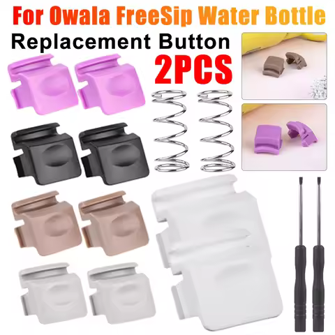 2PCS Replacement Button for Owala FreeSip Water Bottle Lid Mouth Push Switch Top Cap Seal Stopper Li
