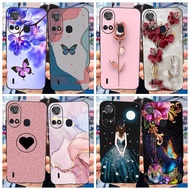 Casing For ITEL A49 / A58 / A58 Lite / A49 Play A631L Case Soft Silicone Popular Flower Butterfly Sh
