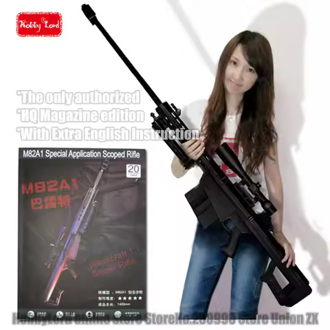 100% New Scaled Barrett M82A1 12.7mm Sniper Rifle 3D Paper Model Cosplay weapon Kid Adults' Gun Weap