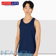 Active Life Plain Color Navy Blue Premium Cotton Sando for Adult Men