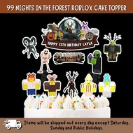 99 NIGHT IN THE FOREST ROBLOX CAKE TOPPER