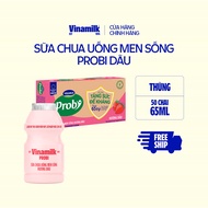 Thùng Sữa chua uống Probi Hương Dâu chai 65ml - 50 chai/Thùng Yogurt