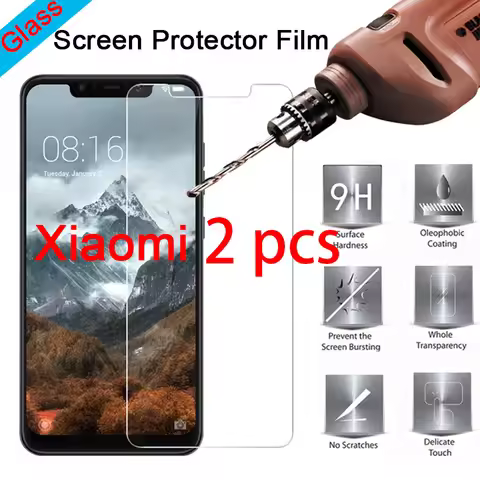 2pcs! Screen Protector for Xiaomi Mi A2 Lite A1 9H HD Tempered Glass for Mi 5 4S 4C 4i 3 2 Protectiv