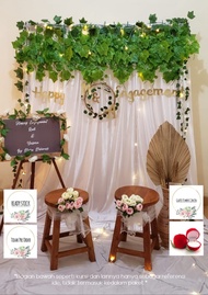 DISKON TERBATAS!!! Paket Hemat Dekorasi Lamaran Backdrop Lamaran