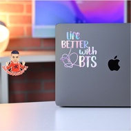 Cutting Stickers Life Better With Bts Stickers BTS Stickers Kpop Stickers Car Glass Laptop Motorcycl