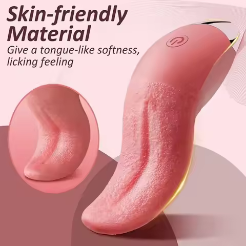 10 Modes Tongue Licking Vibrator Clitoral Vacuum Sucking Vibrator Stimulation G-Spot Powerful Vibro 