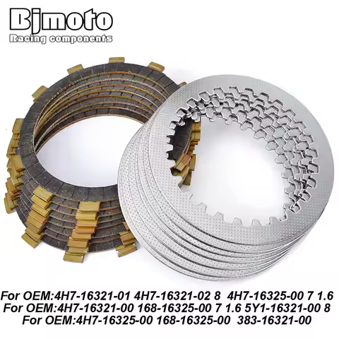Motorcycle Clutch Friction Plates For Yamaha XJR400 4HM XJ400S XJ600N XJ600S XJ400L Diversion XZ550R