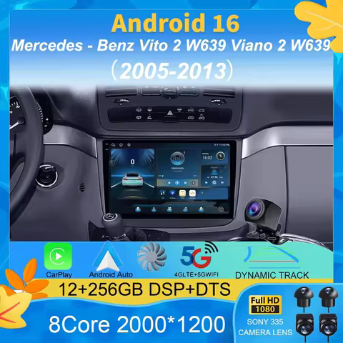 For Mercedes - Benz Vito 2 W639 Viano 2 W639 2003 - 2015 Car Radio Multimedia Video Player Android A