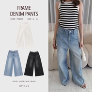 GAVANA Frame Denim Pants Buggy Long Jeans Seluar Jeans Perempuan P26013