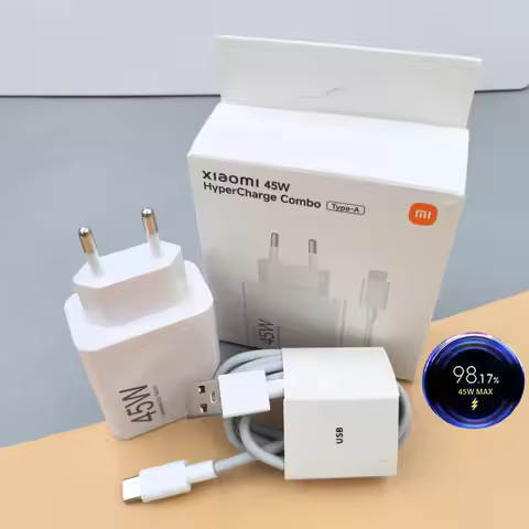 Original Xiaomi Redmi Note 14/15 Pro 4G 5G Charger 45W EU Turbo Fast Charge Cargador Adapter For Mi 