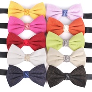 NEW Men Bow tie Fashion Wedding Bow tie For Groom Bow knot Adult Solid Color Bow Ties Cravats Party Bowties For Men Women